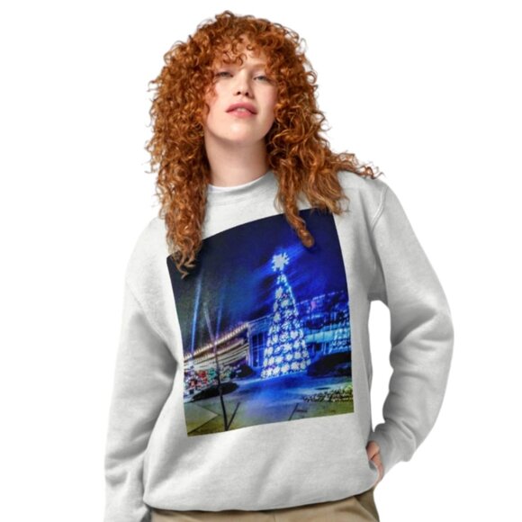 (Back in Stock) Holiday dream Pullover Sweatshirt in white by Tucker’s Emporium - Picture 4 of 6